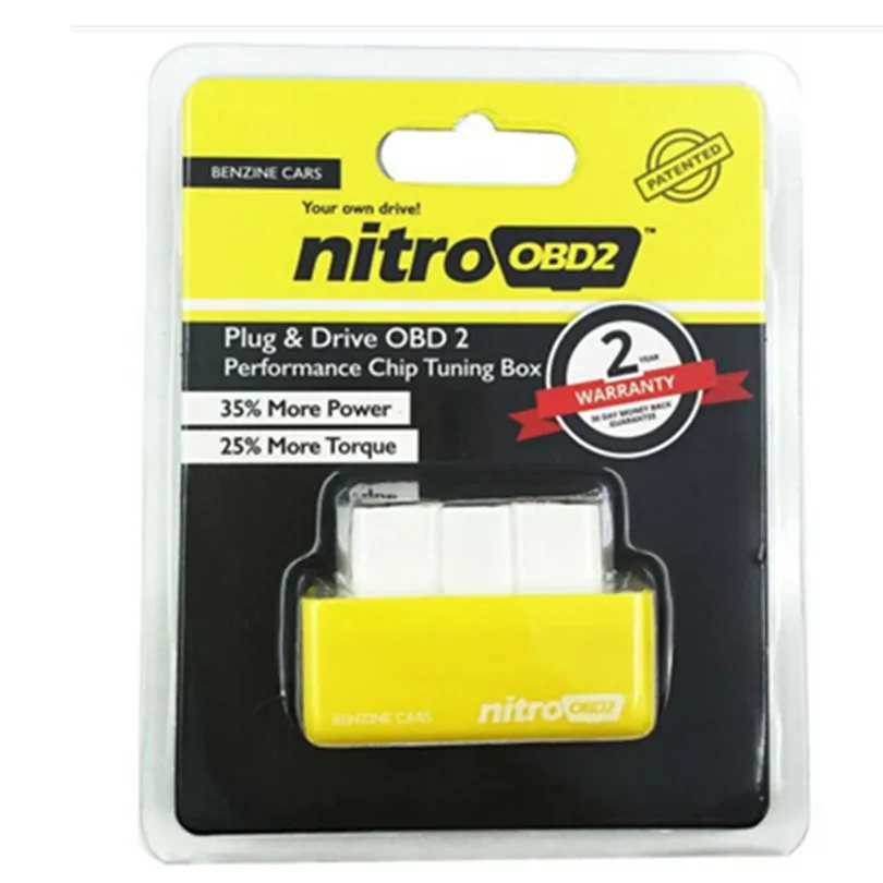 

10pcs/lot NitroOBD2 Full Chip Tuning Box Nitro OBD2 Economy Chip Tuning Box OBD Car More Power Torque for Benzine/Diesel Cars