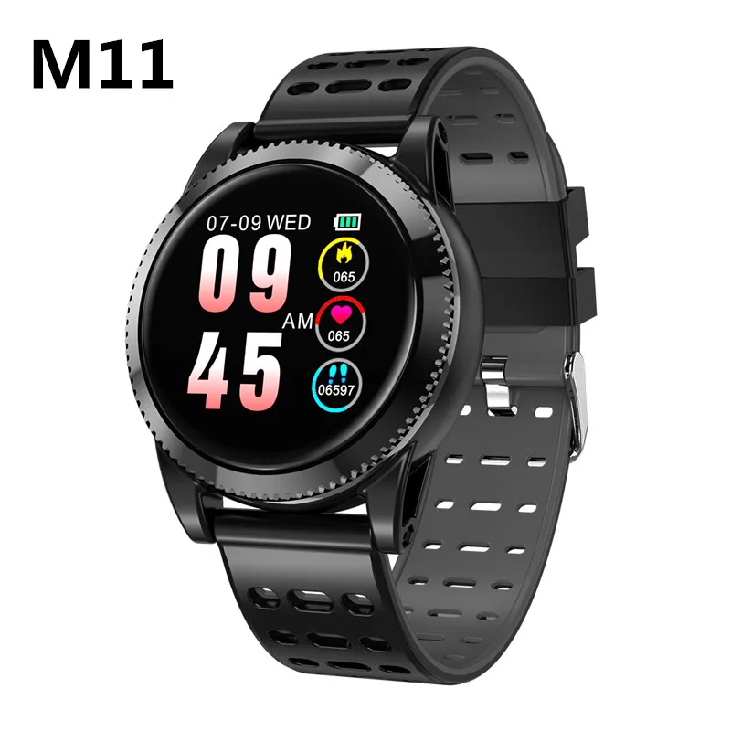 

M11 sports smart bracelet 1.3 inch color screen HD resolution call breathing light design heart rate blood pressure monitoring