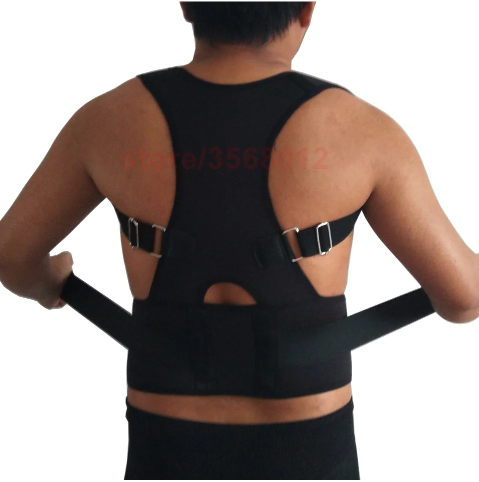 Регулируемая спинка позвоночника ремень положения корректирующий жилет бандажа плеча поясничного Поддержка ремень сзади поддерживающий