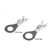 Free shipping 20pc inner diameter 3.2mm 4.2mm O type Circular lugs cold-pressed crimp terminal car connectors
