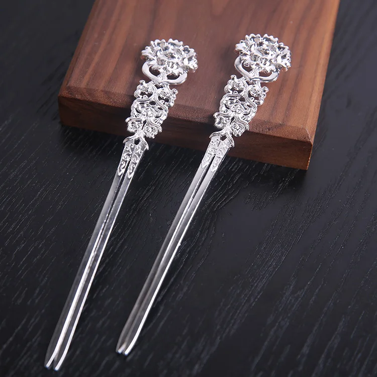 A pair of Классический с помощью ручного hanfu hair заколка для волос древние Женские китайские ветровые и свежие шины женские аксессуары для волос - Цвет: A pair of