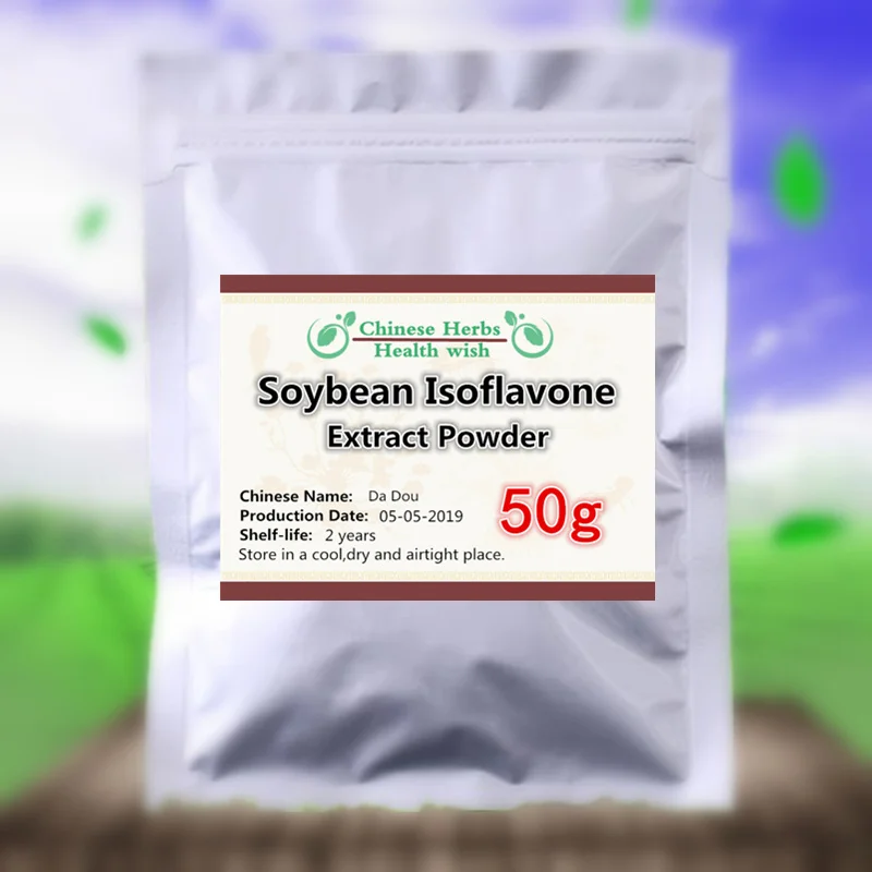  50-1000gImprove positive mood and Brain funcionanti-agingNon-GMO Soybean Extract PowderSoy isoflavo