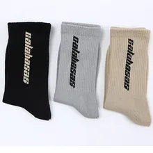 Пара модных спортивных носков унисекс Calabasas с кокосовыми надписями для девочек и мальчиков, хлопковые носки с рисунками, носки