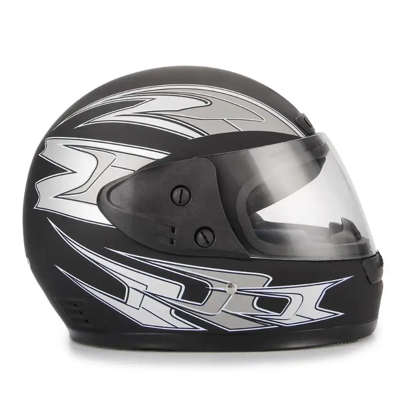 Motorcycle Helmet balck Half Open Face Adjustable Size 55cm-60cm