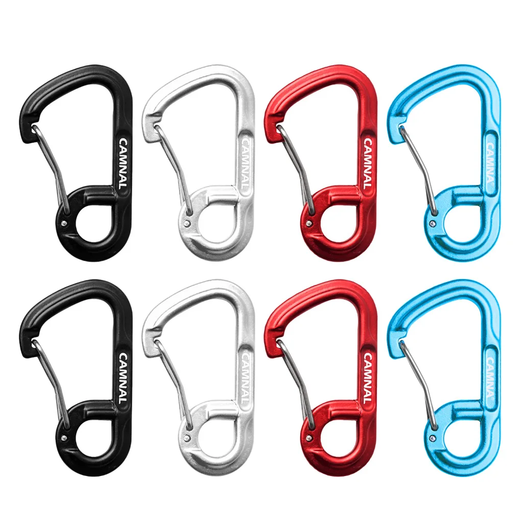 MagiDeal Lightweight Carabiners Hook Eyehole Spring Backpack Clasps Keychain Carabiner Clip Keychain Hook 