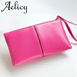 Aelicy 2018 горячее предложение Мода свет высокое качество Для женщин девочек кожа Длинный Двойные кошелек молния клатчем бумажник карты сумки