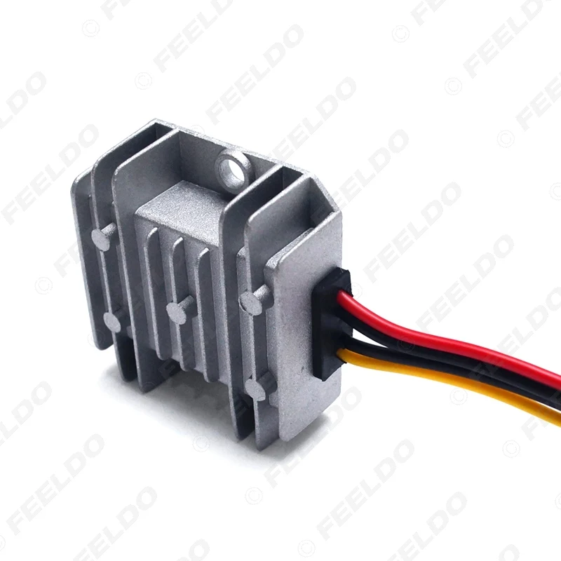FEELDO 4 шт. автомобильный Грузовик DC24V к DC12V 10A 120 Вт преобразователь трансформатор регулятор специально для автомобиля радио головное устройство установка