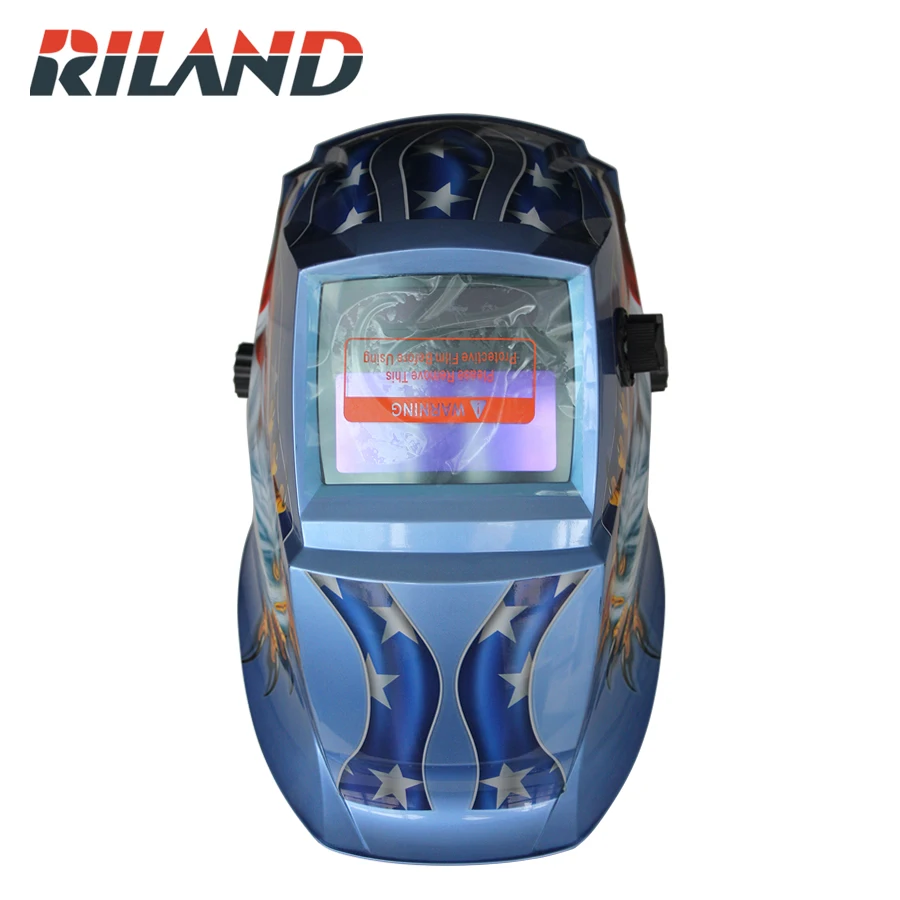 

RILAND X701B Welding Mask Electric Soldering Helmet Eagle Solar Auto Darkening TIG MIG MMA Welding Helmet Welder Cap