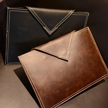 

Envelope Clutch Bag A4 Thin File Package Data Office Folder File Bag Business Portfolio PU Leather File Bag Women Banquet Bag