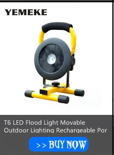 Rechargeable Floodlights 36 LED Flood Light Lamp for Outdoor Camping Work Light with AC Charger and 4*18650 Batteries