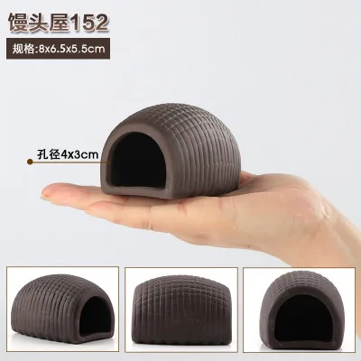 8x6x5cm 1 hole Аквариумная рыба цихлид камень креветка мелкая рыба спрятать укрытие пещера керамический Аквариум Украшение для аквариума - Цвет: 8x6x5cm 1 hole
