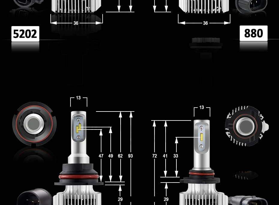 CNSUNNYLIGHT OSLAMP H4 H7 H11 LED (17)