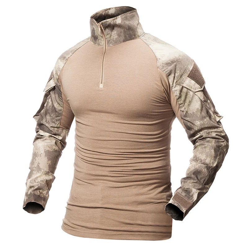 Men's Sweet Tactical Camouflage Military T Shirt-Model5