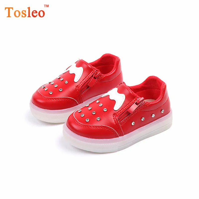 Led Shoes Kids Slip On Girls Sneakers 2019 Spring Kids Shoes Light Luminous Sneakers For Children Shoes