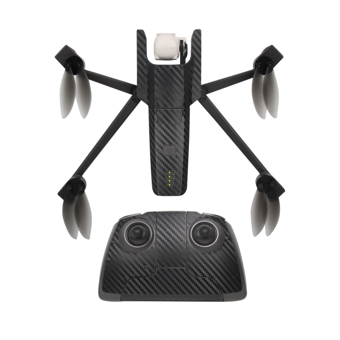 

Fuselage Remote Control Battery Paster Cool Sticker for Parrot ANAFI - Black White Skull Pattern