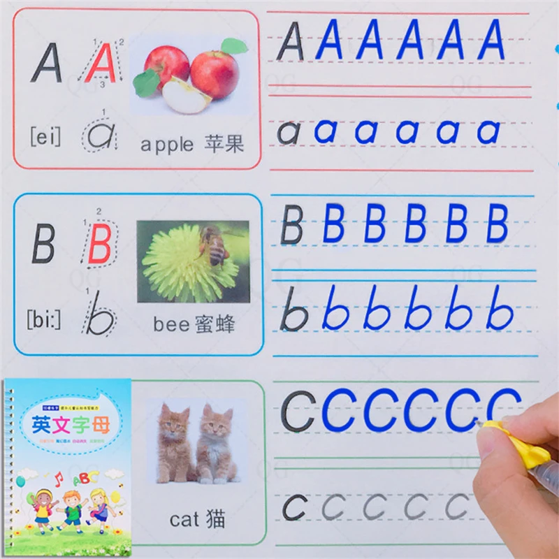 Latest Collection Of 130pcs 5 Plays Fun Writing Homework Notebook 26 Alphabet Worksheets Learning Paper English Workbook Kids Education Toys Children Home