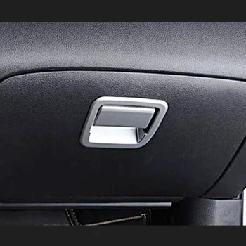 

For Nissan Tiida 2016 2017 ABS Chrome Matte Inner Storage Box Car Storage Glove Handle Cover Interior Trim 2pcs