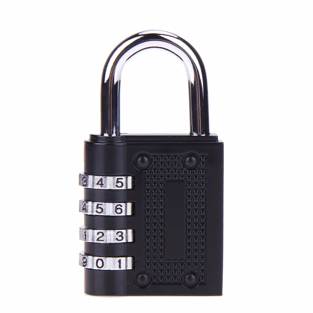 NEW 4 Digit Combination Password Lock Zinc Alloy Security Lock Suitcase Luggage Coded Lock Cupboard Cabinet Locker Padlock