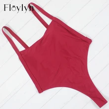 Floylyn красный купальник с высокой посадкой для ног, Цельный купальник для плавания, женская одежда для плавания, купальник без спинки, женская одежда для плавания, монокини