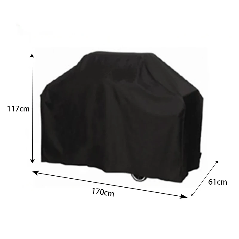 portable waterproof bbq grill cover black outdoor Rain Barbeque Grill Barbacoa Anti Dust Protector cover Barbecue accessories