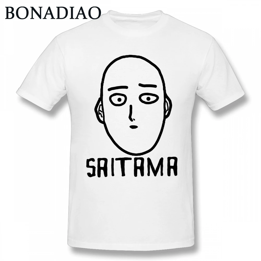 Забавная футболка с надписью Saitama мужская повседневная хлопковая Футболка