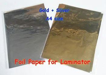 

Free Shipping 100Pcs (Gold+Silver) 20x29Cm A4 Hot Stamping Foil Paper Laminator Laminating Transfere on Elegance Business Cards