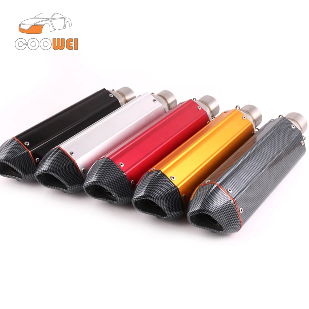 New 51mm 5 color Motorcycle Exhaust Muffler Tip Pipe Dirt Pit Bike ATV