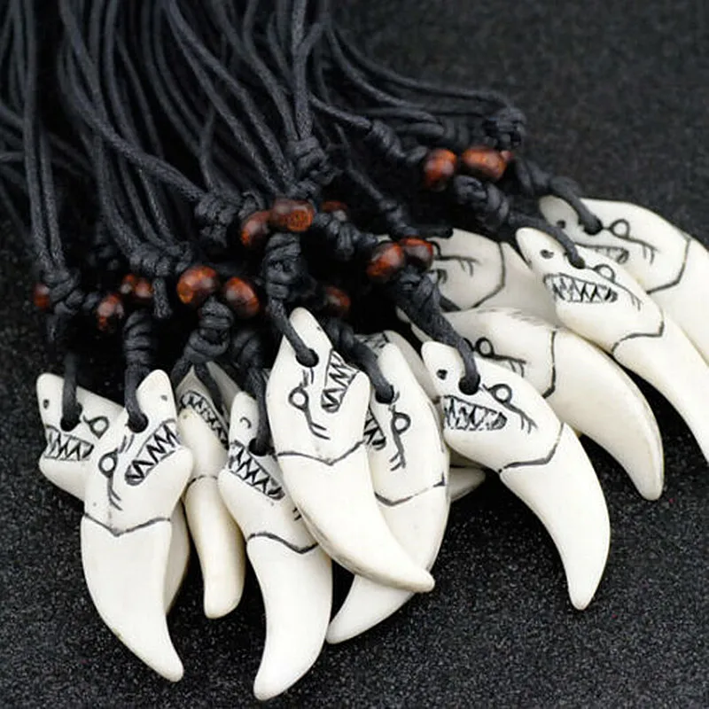 Lot 12pcs cool carving Shark tooth Pendant surfing Necklace CXL66 | Украшения и аксессуары
