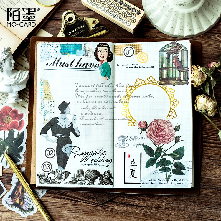 60pcs/1 lot Stationery Stickers Paper Natural leaves Diary Planner Decorative Mobile Stickers Scrapbooking DIY Craft Stickers