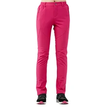 Зимние толстые теплые женские походные брюки, уличные флисовые брюки, термоштаны для кемпинга, лыжного альпинизма, камуфляжные женские штаны