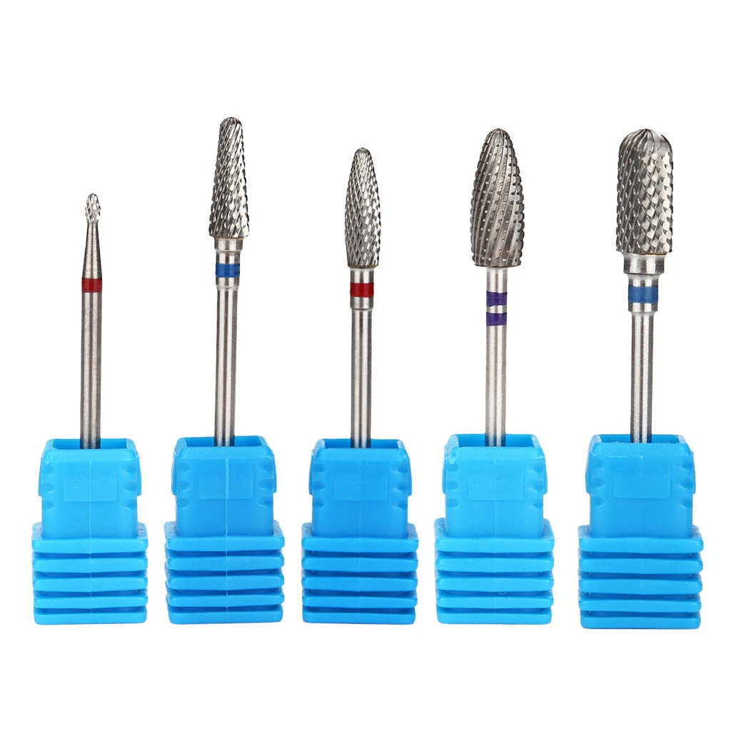 Anti-corrosion Nail Files Drill Bits Manicure Gels Removal Electric Carbide Polishing Head Set 2.35mm