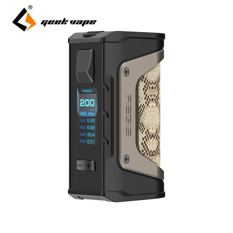  Original Geekvape Aegis Legend 200W Mod Electronic cigarratte TC Geek Vape Box MOD Powered by Dual 