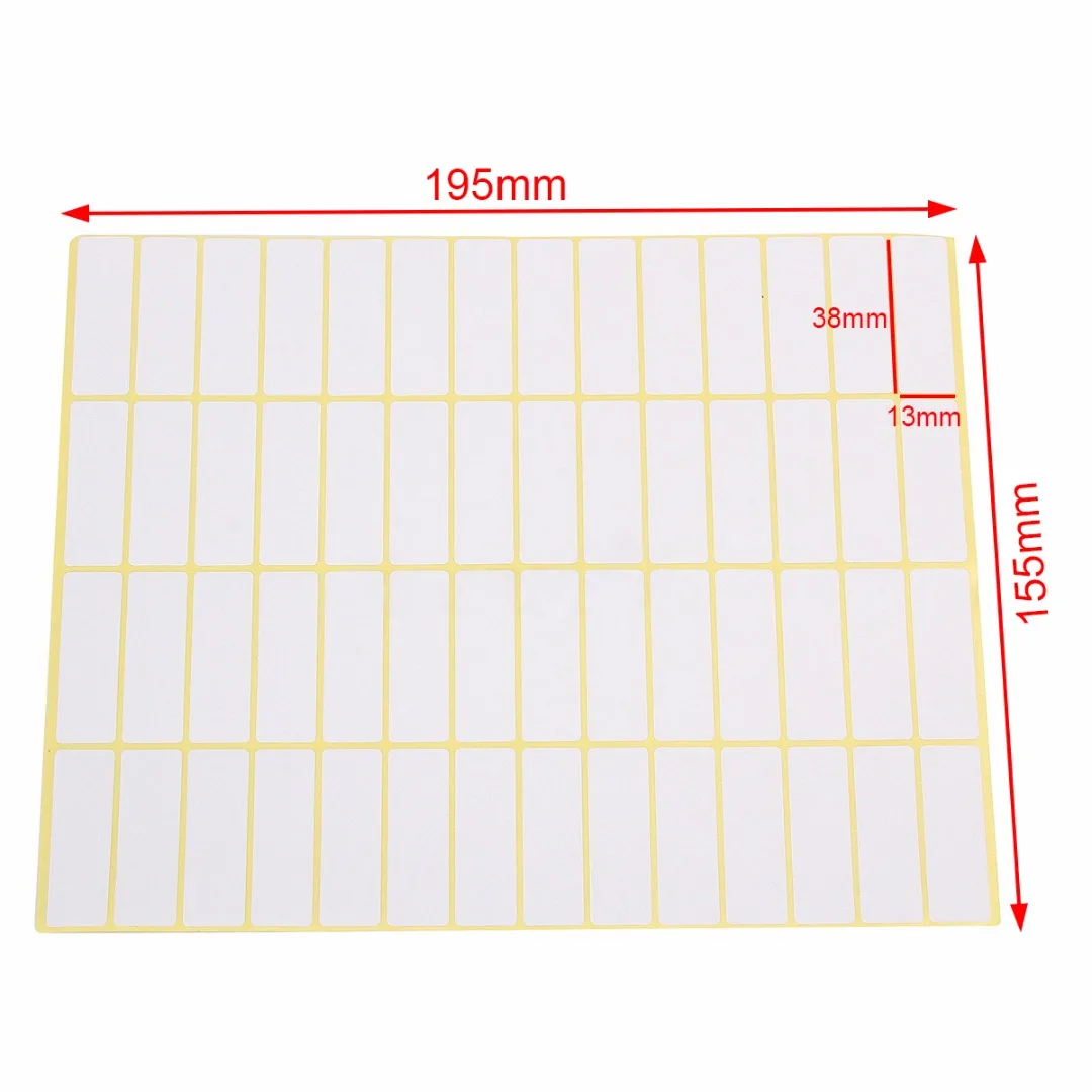 JX-LCLYL 15 Sheets New 13*38mm Sticky Labels Price 840 Stickers Tags Blank Self Adhesive