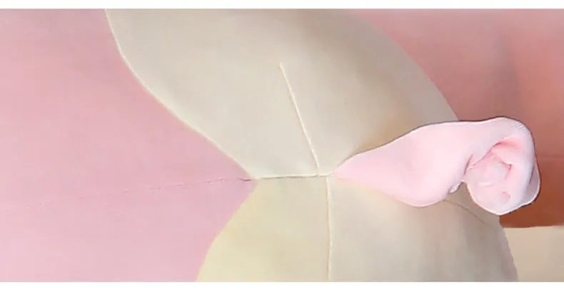 kawaii pink pig plush sleep long strips accompany pillow giant stuffed cartoon piggy doll toys for girl gift decoration 43inch 110cm DY50496  (5)