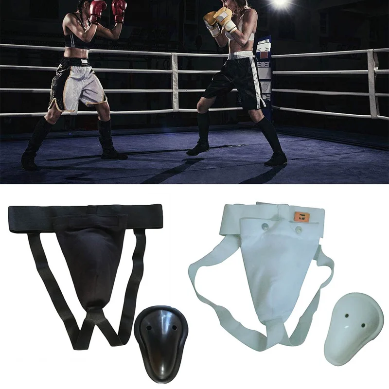 Sanda Crotch Guard Kick Boxing//Karate//Muay Thai Training Shorts Groin Protector