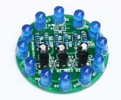 Светодиодный фонарь с эффектом воды производственный комплект diy Электронный комплект транзистор шатер электронный компонент обучение сварочная практика - Цвет: Синий