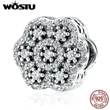 Pura Plata Esterlina 925 Dazzling Daisy Granos Del Encanto Con Clear CZ Fit Pandora Original Pulsera Brazalete Auténtico Regalo de La Joyería