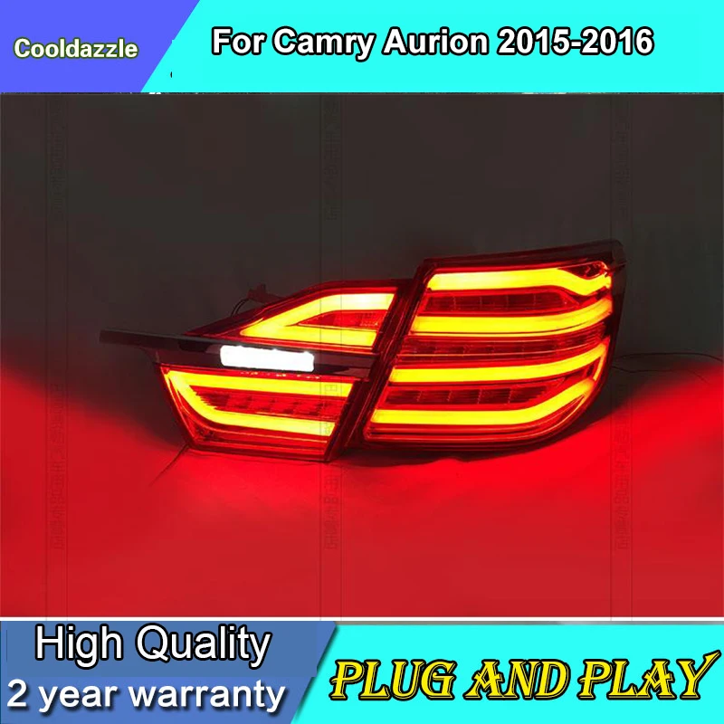 Автомобильный Стайлинг чехол для Тойота Aurion Camry 2015 2016 светодиодный задний фонарь