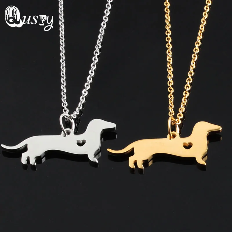 Dog Dachshund Necklace puppy charms choker dogs animals women fashion jewelry lover gifts nc