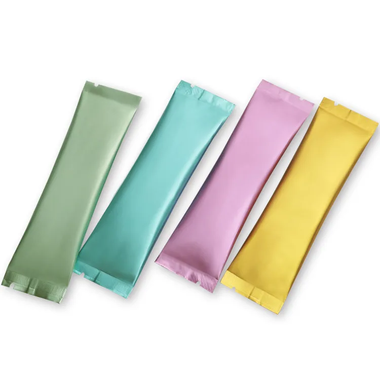 Free Shipping 400pcs 35x150mm Small Color Aluminum Foil Open Top Bag