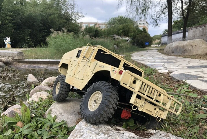 Высококачественный полностью металлический Hummer 1/10 масштаб 313 мм Колесная база RC автомобильный комплект кузова автомобиль Hummer shell Для 1:10 осевой SCX10 D90