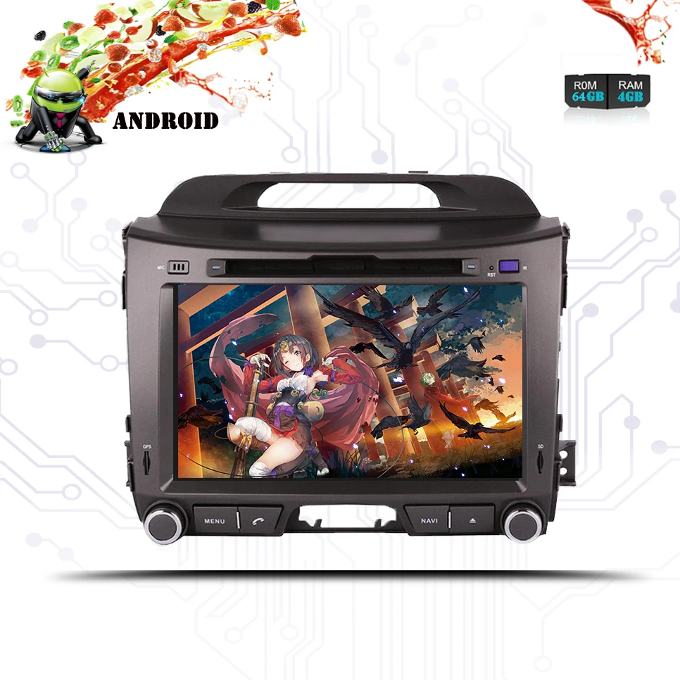 8 &quotВосьмиядерный Android 9 0 4 Гб 64 RDS BT автомобильный DVD плеер радио GPS ГЛОНАСС