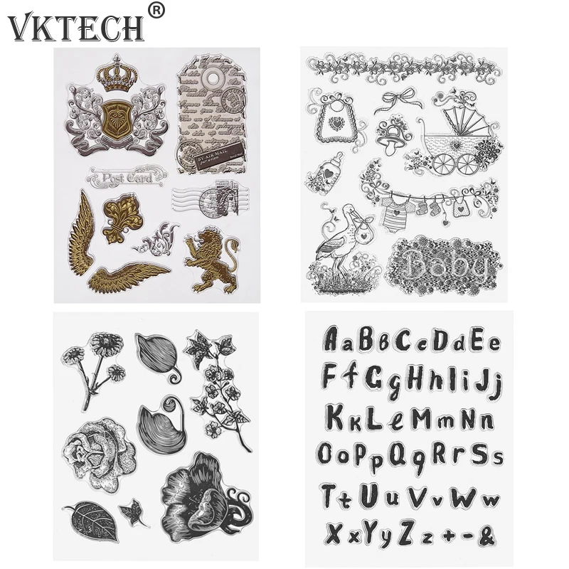 

Colorful Crown Transparent Clear Stamp Silicone Stamp Seal DIY Scrapbooking Photo Album Decor Scrapbooking Stamp
