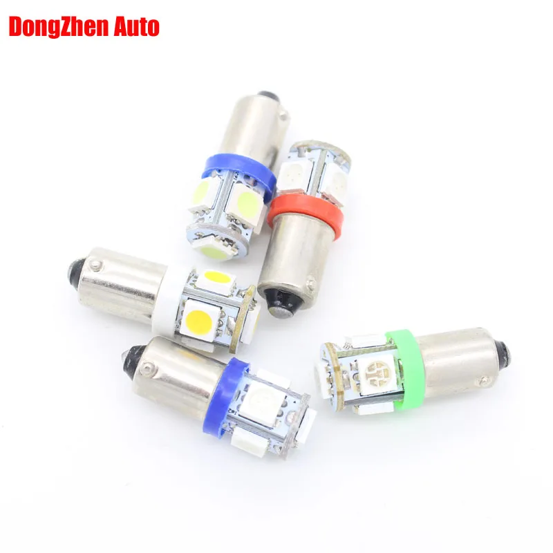 

10X 24V T11 BA9S 5 5050 LED Car External Light Car Styling T4W H6W Indicator License Plate Dome Festoon Light Source Xenon Lamp