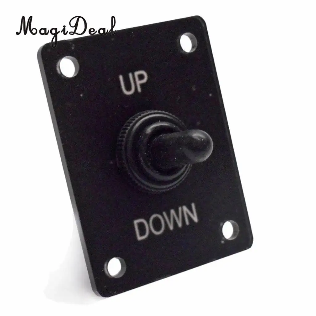 MagiDeal Boat Marine 3 Pin Up Down On/Off/On Momentary Toggle Switch Panel 12V 15A for Kayak Canoe Boating Dinghy Yacht Access