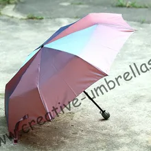 Модный антикоррозийный зонтик, солнцезащитный крем, UPF> 50+, ladies'parasol, 8 ребер, 210 T жемчужная неоновая ткань, сумка, УФ-защита