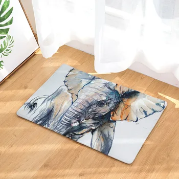 

CAMMITEVER Elephant Modern Kitchen Mat Anti-Slip Bathroom Carpet Home Entrance Hallway Door Mat Wardrobe/Balcony Area Use
