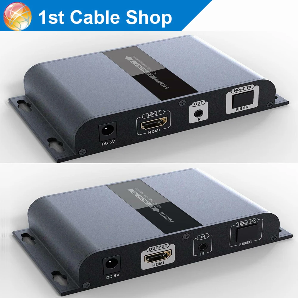 

New HTbitT HDMI extender fiber Optic cable with IR IP&TCP based up to 20KM full HD1080P( receiver only)