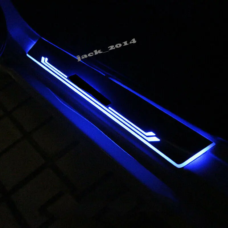 LED Door Sill Scuff Plate Guard Door Entry Pad for Honda Civic 10th