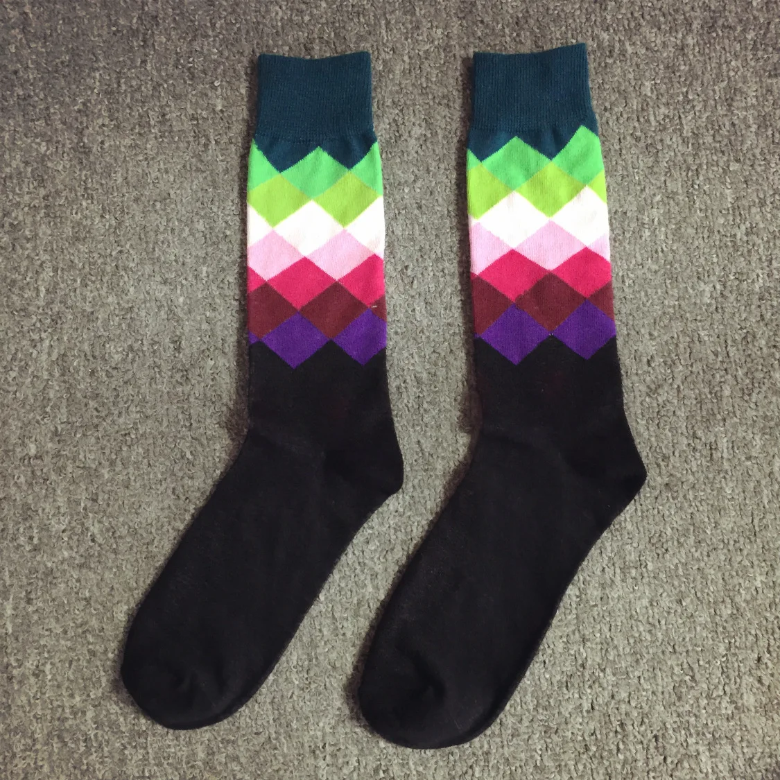 Новые носки HappySocks брендовые средней длины в английском стиле хлопковые изделия